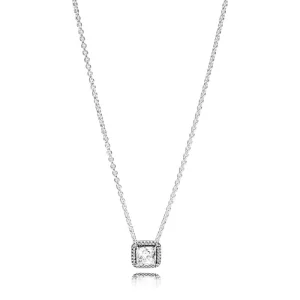 (Bild für) PANDORA Zeitlose Eleganz Halskette mit klarem CZ-Anhänger - 396241CZ-45