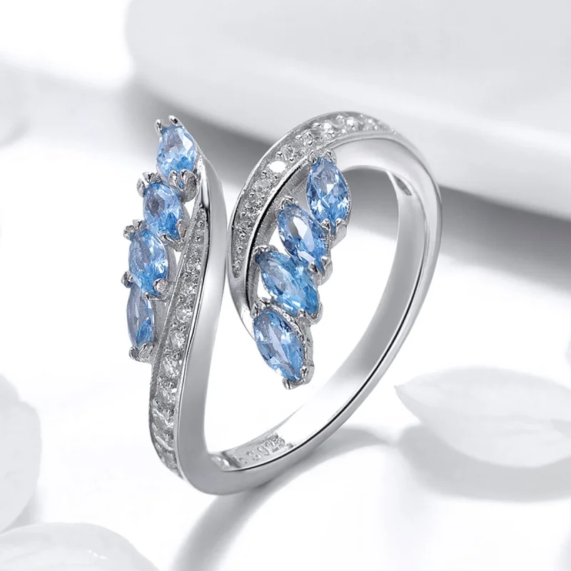(Bild für) Eleganter offener Weidenzweig-Ring im Pandora-Stil - BSR005 - Ansicht 3