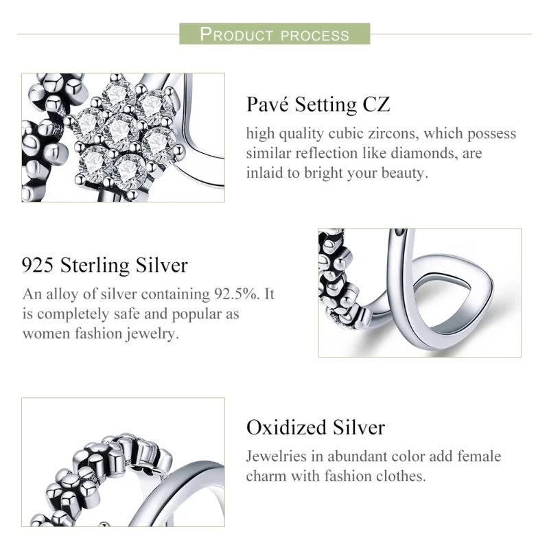 (Bild für) Eleganter Temperament-Silberring im Pandora-Stil - SCR428 - Ansicht 4