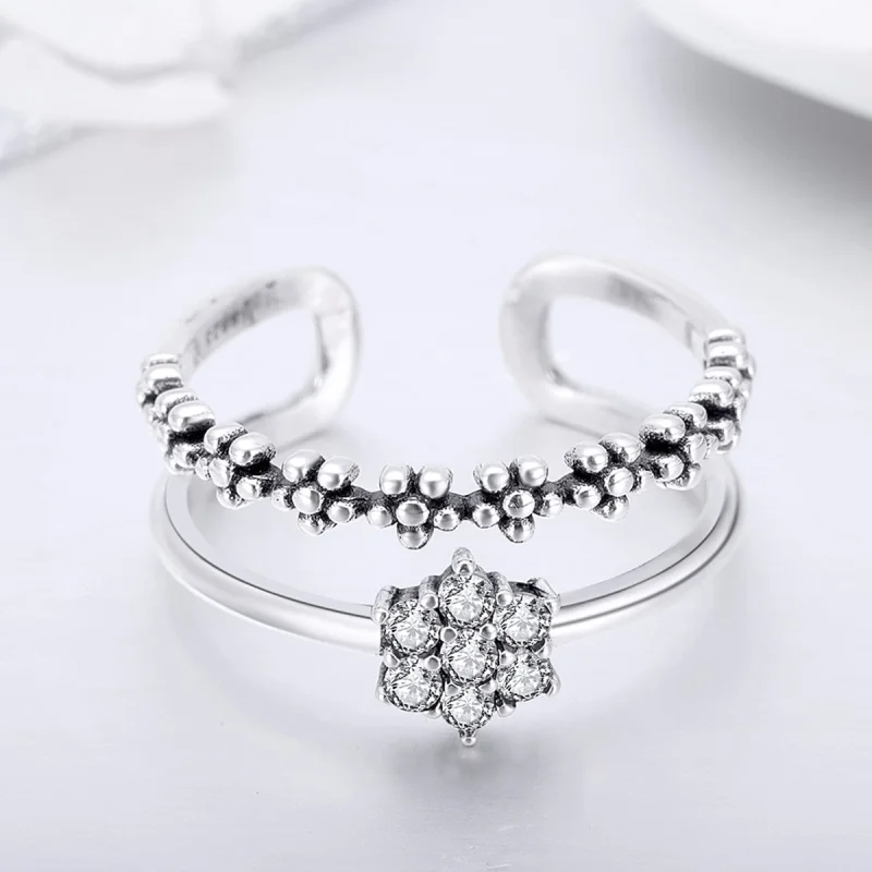 (Bild für) Eleganter Temperament-Silberring im Pandora-Stil - SCR428 - Ansicht 5