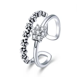 (Bild für) Eleganter Temperament-Silberring im Pandora-Stil - SCR428