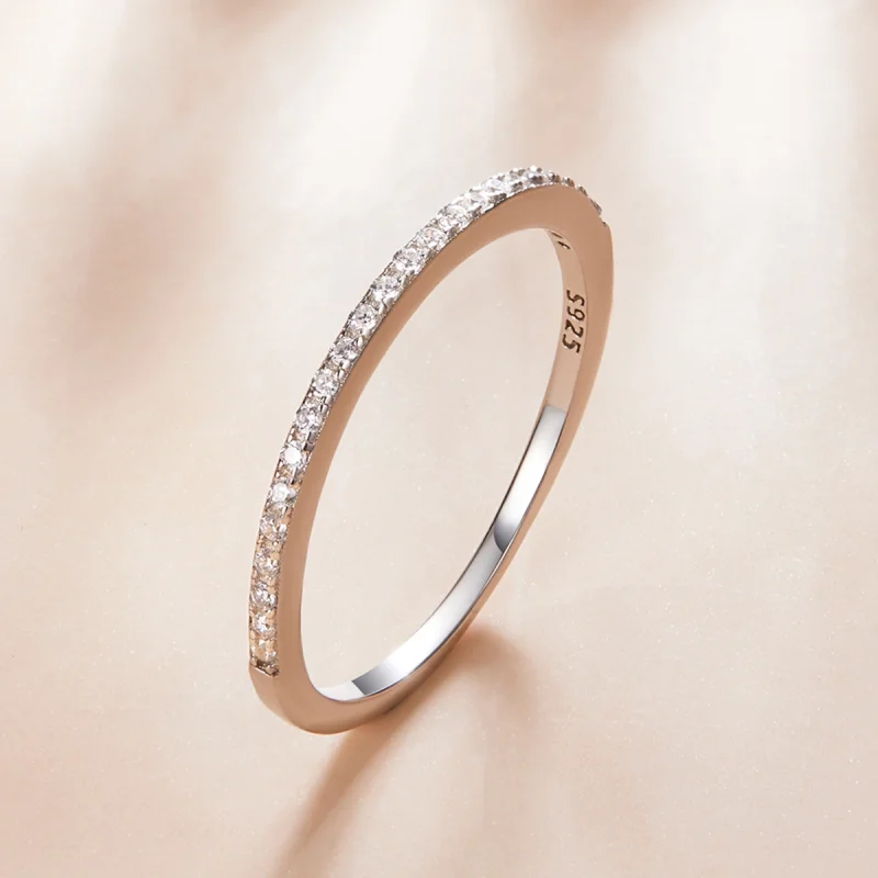 (Bild für) Erzengel-Halo-Ring im Pandora-Stil - SCR740-WH - Ansicht 3