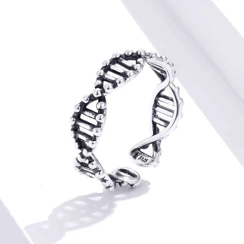 (Bild für) Offener DNA-Silberring im Pandora-Stil - SCR643 - Ansicht 2