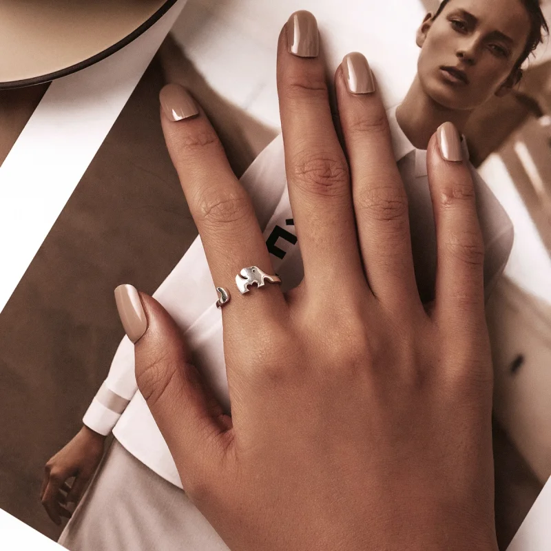 (Bild für) Offener Elefantenring im Pandora-Stil - BSR227 - Ansicht 8