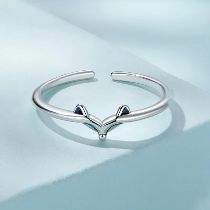 (Bild für) Offener Fuchs-Ring im Pandora-Stil - SCR868 - Ansicht 3