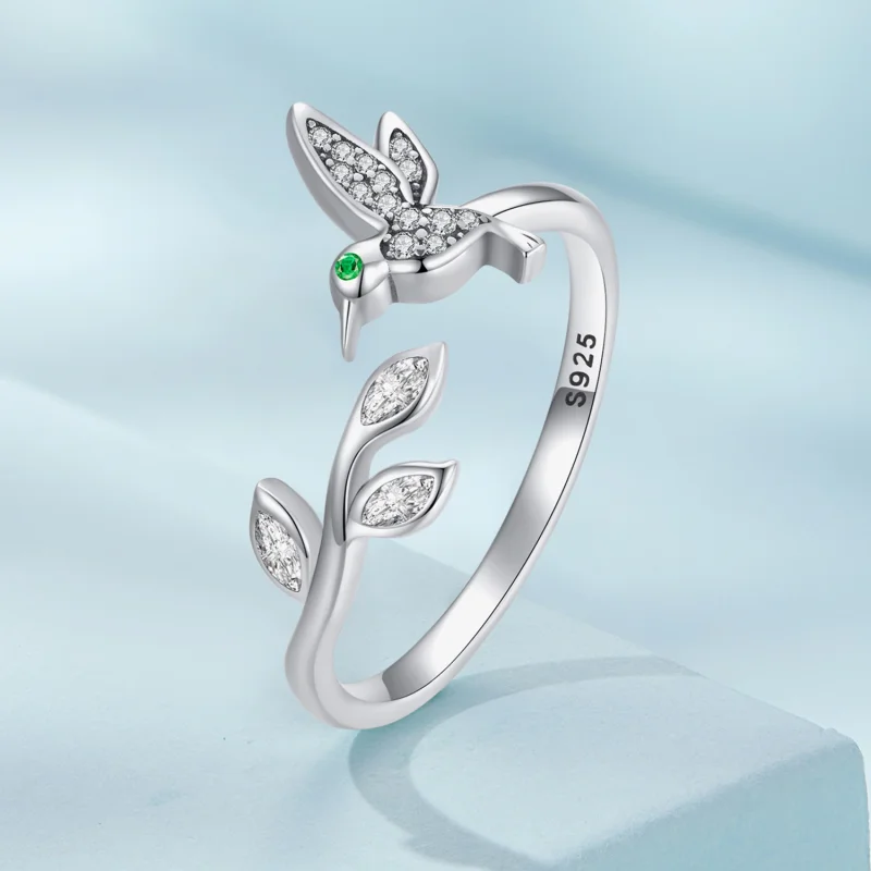 (Bild für) Offener Kolibri-Ring im Pandora-Stil - SCR871 - Ansicht 2