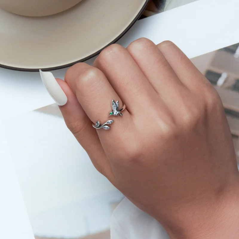 (Bild für) Offener Kolibri-Ring im Pandora-Stil - SCR871 - Ansicht 5