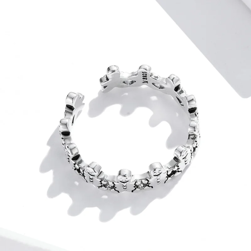 (Bild für) Offener Lebkuchenmann-Ring im Pandora-Stil - SCR762 - Ansicht 4