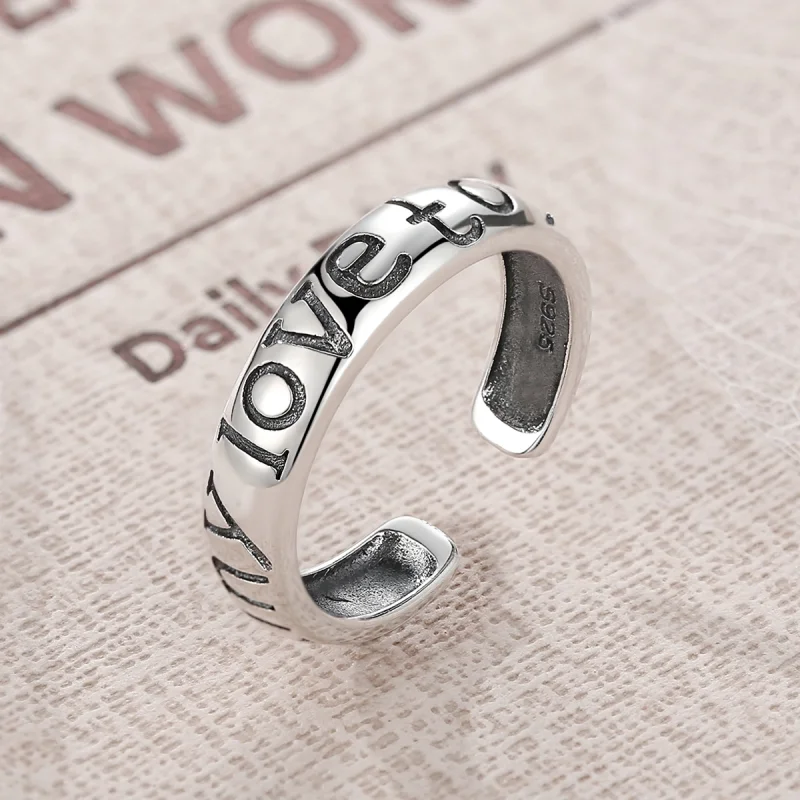 (Bild für) Offener Liebespaar-Ring im Pandora-Stil - VSR014 - Ansicht 4