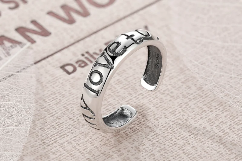(Bild für) Offener Liebespaar-Ring im Pandora-Stil - VSR014 - Ansicht 10