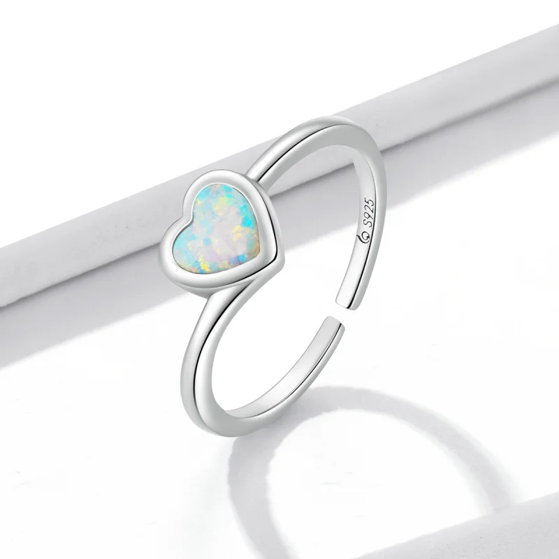 (Bild für) Offener Opal-Love-Ring im Pandora-Stil - BSR234 - Ansicht 2