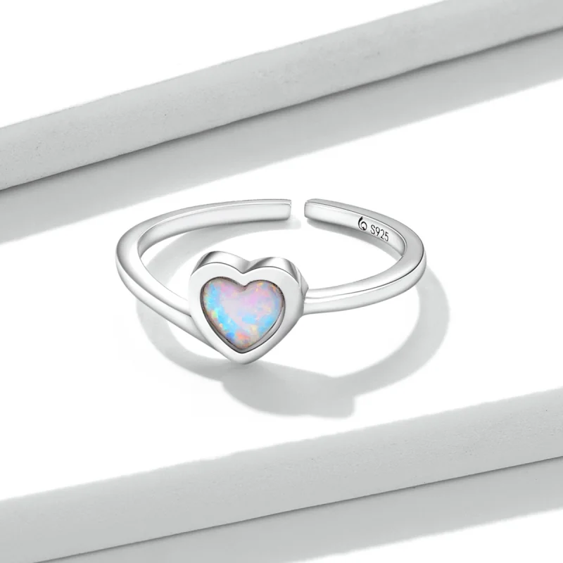 (Bild für) Offener Opal-Love-Ring im Pandora-Stil - BSR234 - Ansicht 4