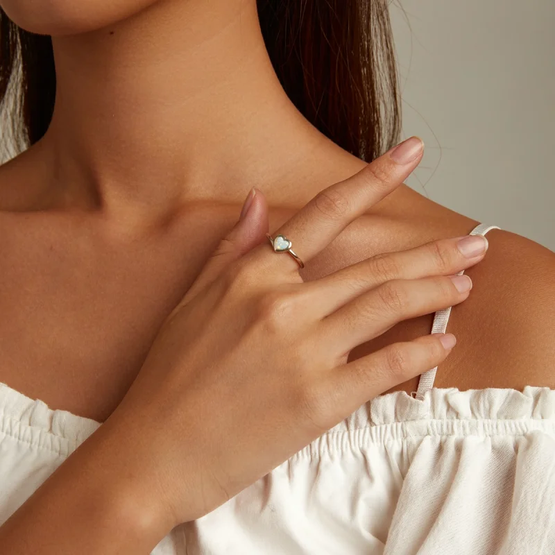 (Bild für) Offener Opal-Love-Ring im Pandora-Stil - BSR234 - Ansicht 8