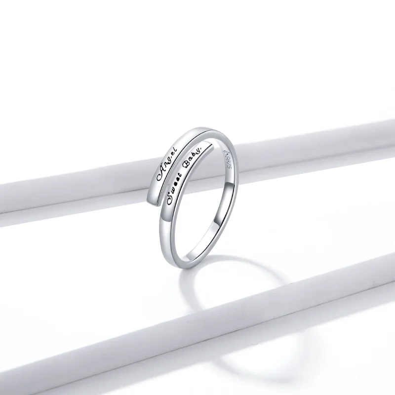 (Bild für) Offener Ring „Angel Sweet Baby“ im Pandora-Stil - BSR144 - Ansicht 4