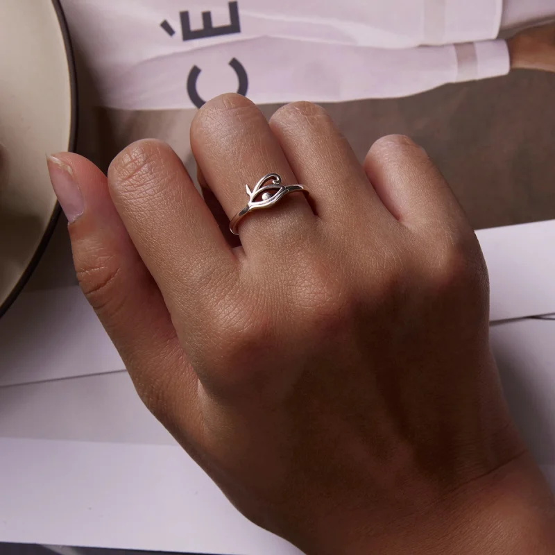 (Bild für) Offener Ring „Auge des Horus“ im Pandora-Stil - SCR801 - Ansicht 6
