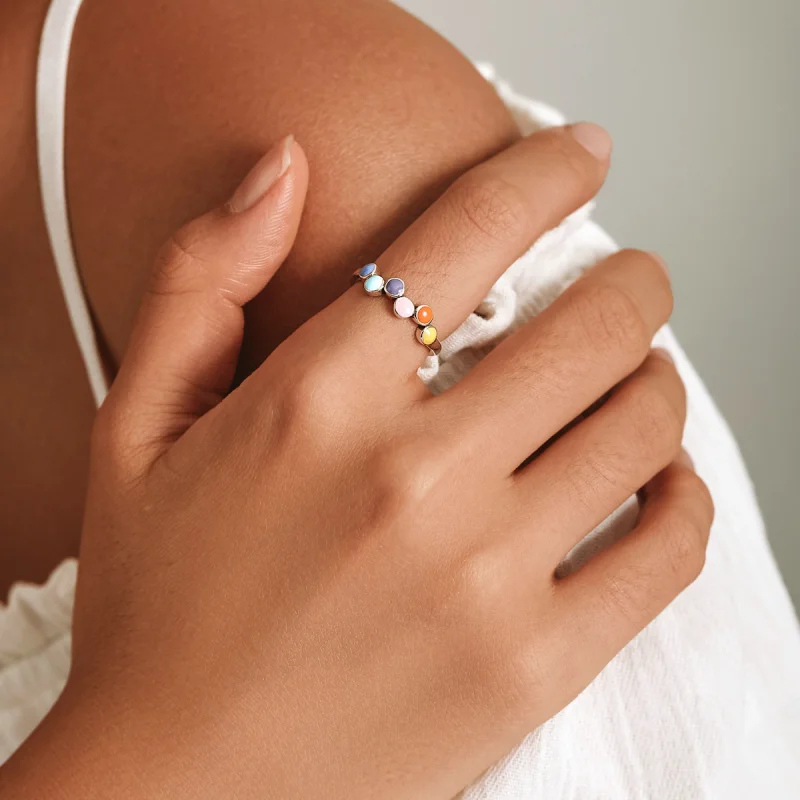 (Bild für) Offener Ring „Beating Colors“ im Pandora-Stil - SCR760 - Ansicht 3