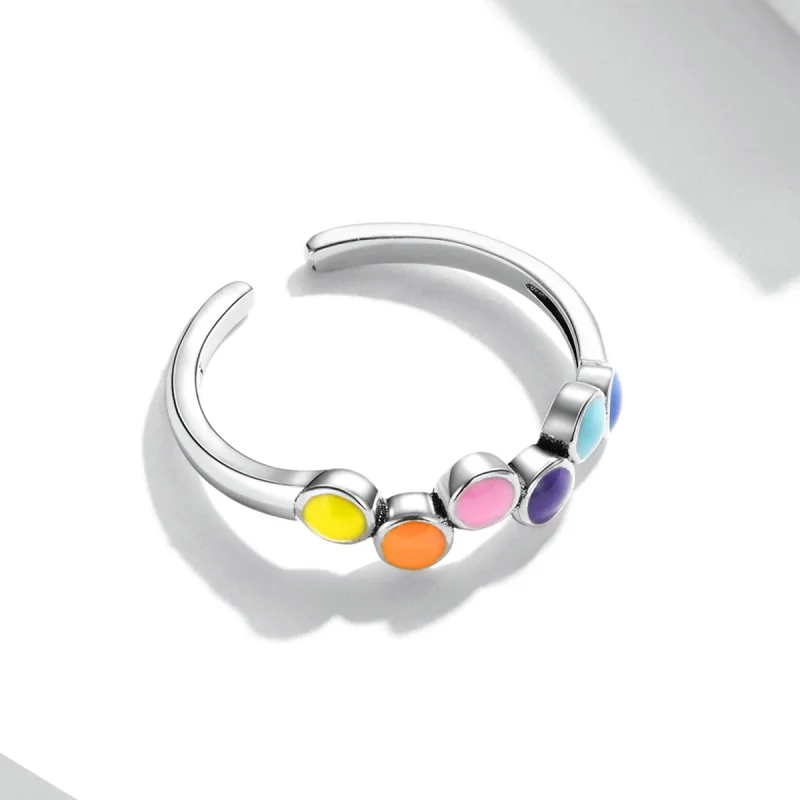 (Bild für) Offener Ring „Beating Colors“ im Pandora-Stil - SCR760 - Ansicht 4