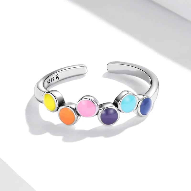 (Bild für) Offener Ring „Beating Colors“ im Pandora-Stil - SCR760 - Ansicht 5