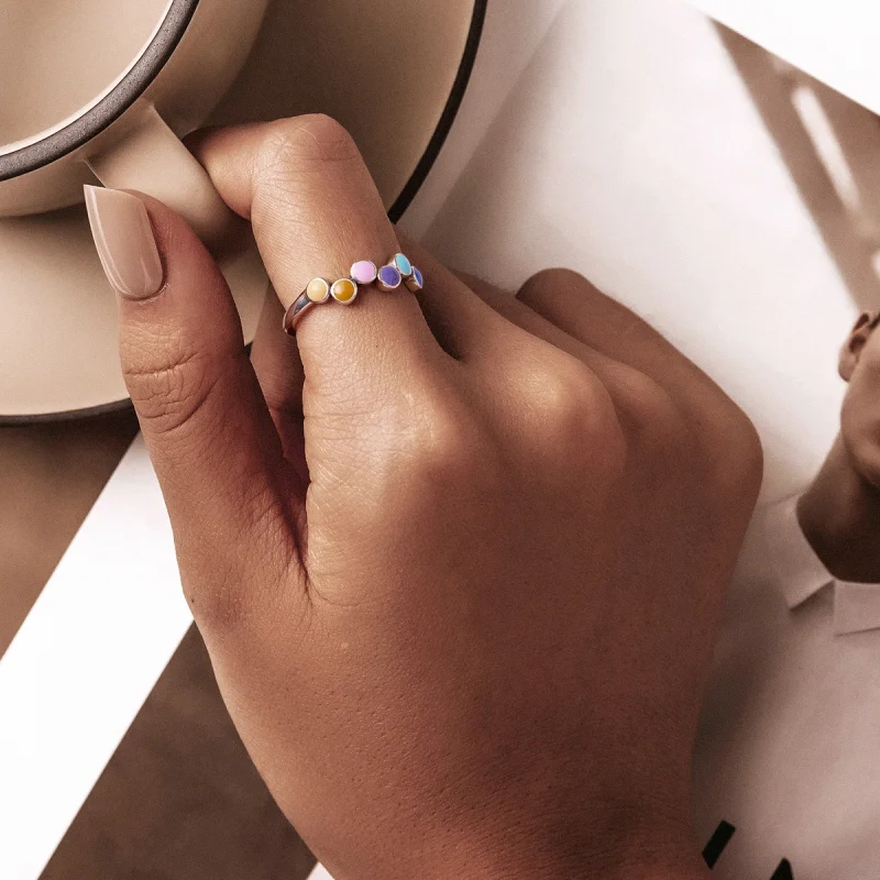 (Bild für) Offener Ring „Beating Colors“ im Pandora-Stil - SCR760 - Ansicht 6