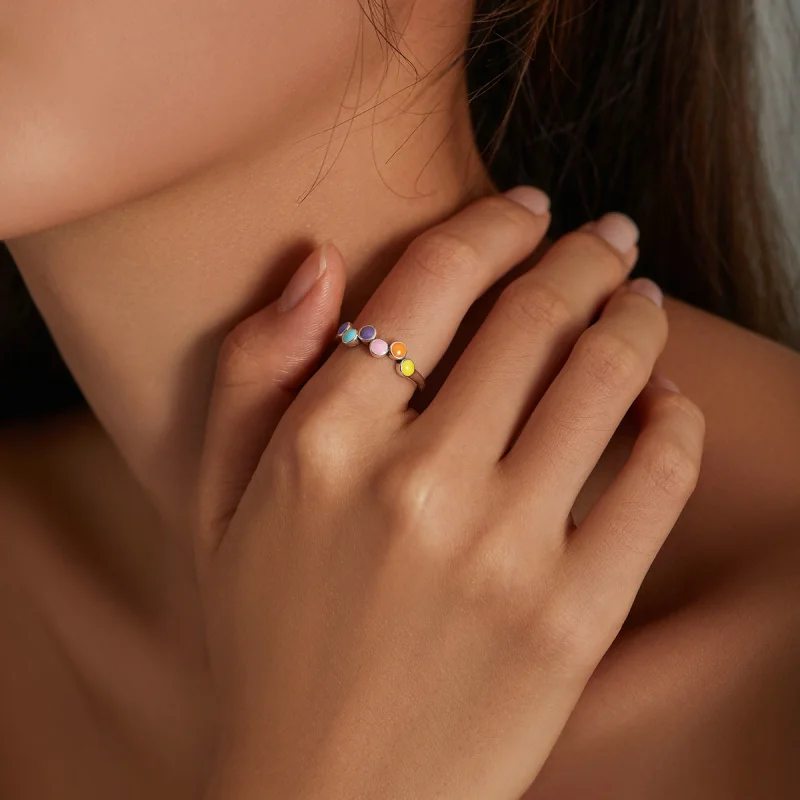 (Bild für) Offener Ring „Beating Colors“ im Pandora-Stil - SCR760 - Ansicht 10