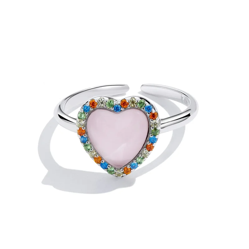 (Bild für) Offener Ring „Girl Love“ im Pandora-Stil - SCR803 - Ansicht 3