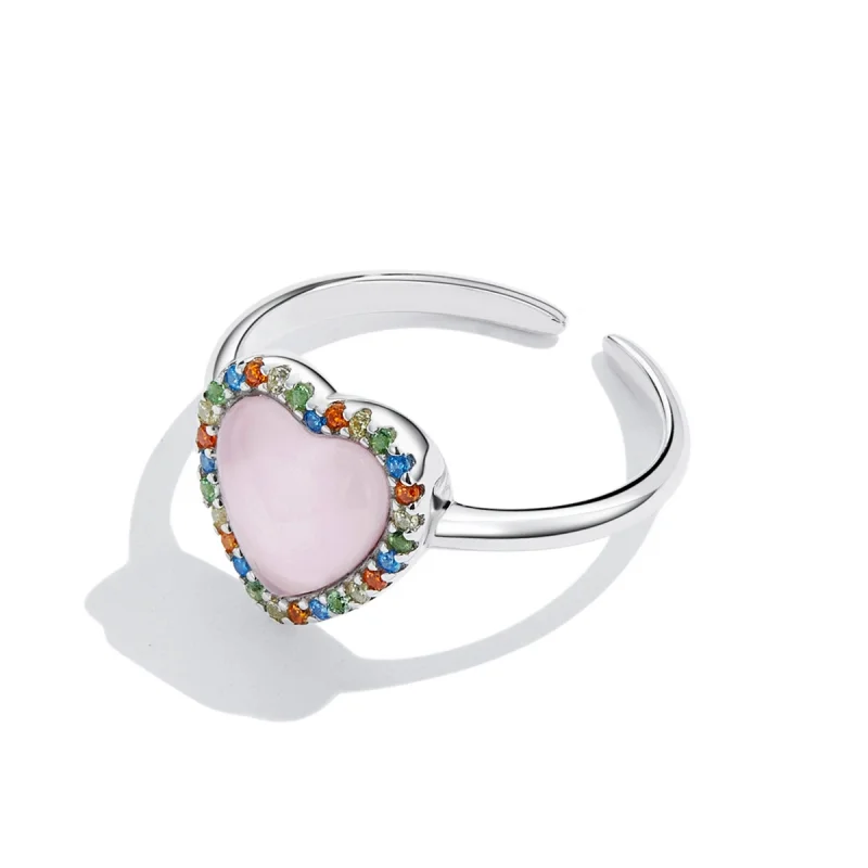 (Bild für) Offener Ring „Girl Love“ im Pandora-Stil - SCR803 - Ansicht 4