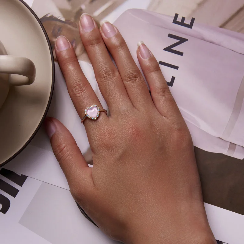 (Bild für) Offener Ring „Girl Love“ im Pandora-Stil - SCR803 - Ansicht 5