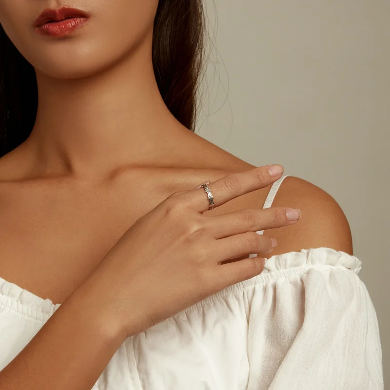 (Bild für) Offener Ring „Hand der Fatima“ im Pandora-Stil - BSR237 - Ansicht 9