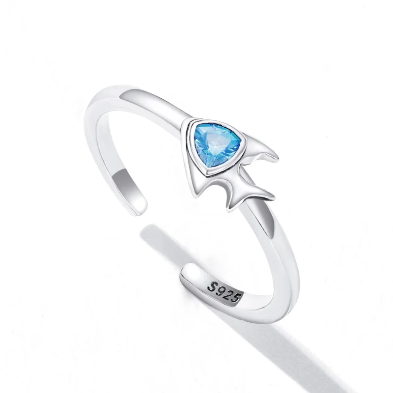 (Bild für) Offener Ring im kreativen Fisch-Stil im Pandora-Stil - SCR817 - Ansicht 5