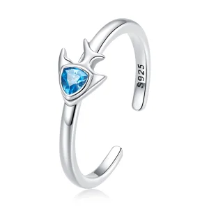 (Bild für) Offener Ring im kreativen Fisch-Stil im Pandora-Stil - SCR817