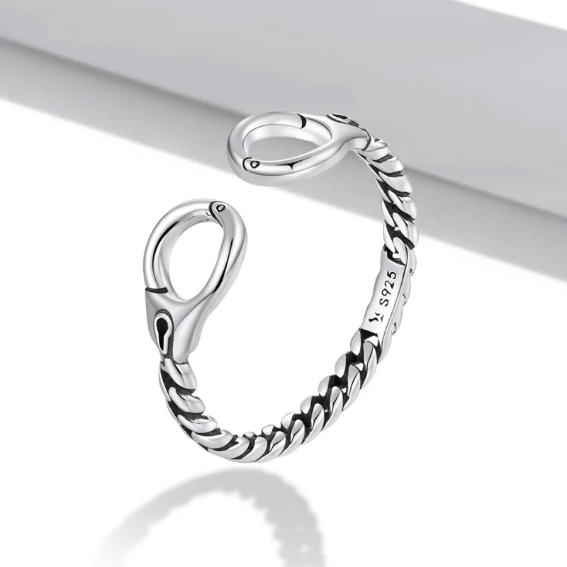 (Bild für) Offener Ring im kreativen Handschellen-Stil im Pandora-Stil - SCR791 - Ansicht 2