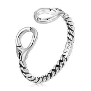(Bild für) Offener Ring im kreativen Handschellen-Stil im Pandora-Stil - SCR791