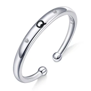 (Bild für) Offener Ring im Pandora-Stil mit Buchstabe Q - SCR544-Q