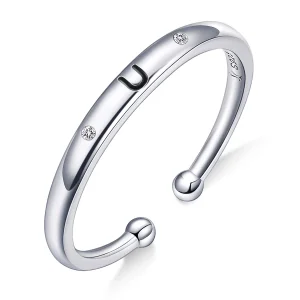 (Bild für) Offener Ring im Pandora-Stil mit Buchstabe U - SCR544-U