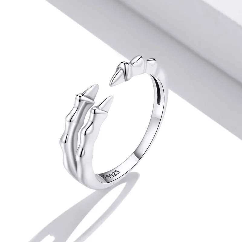 (Bild für) Offener Ring im Pandora-Stil mit dunklen Krallen - SCR728 - Ansicht 2