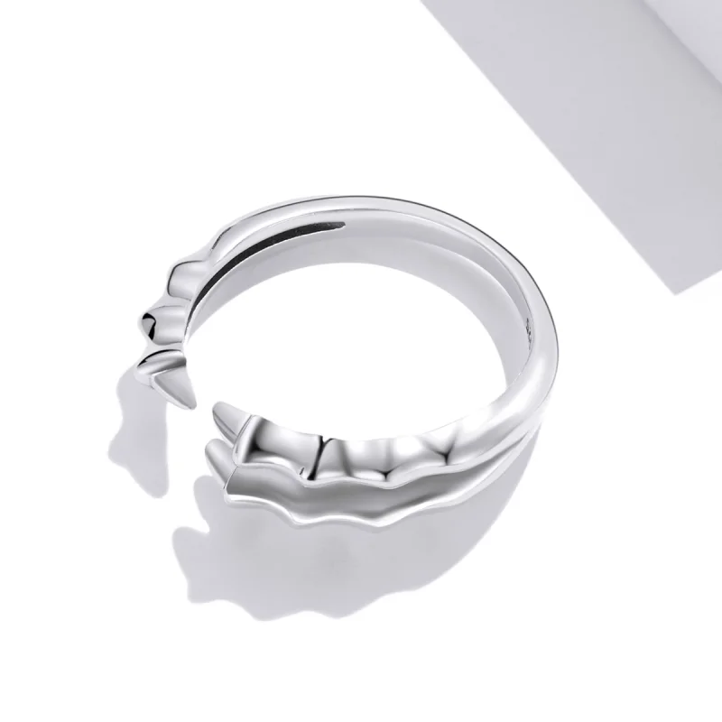 (Bild für) Offener Ring im Pandora-Stil mit dunklen Krallen - SCR728 - Ansicht 3
