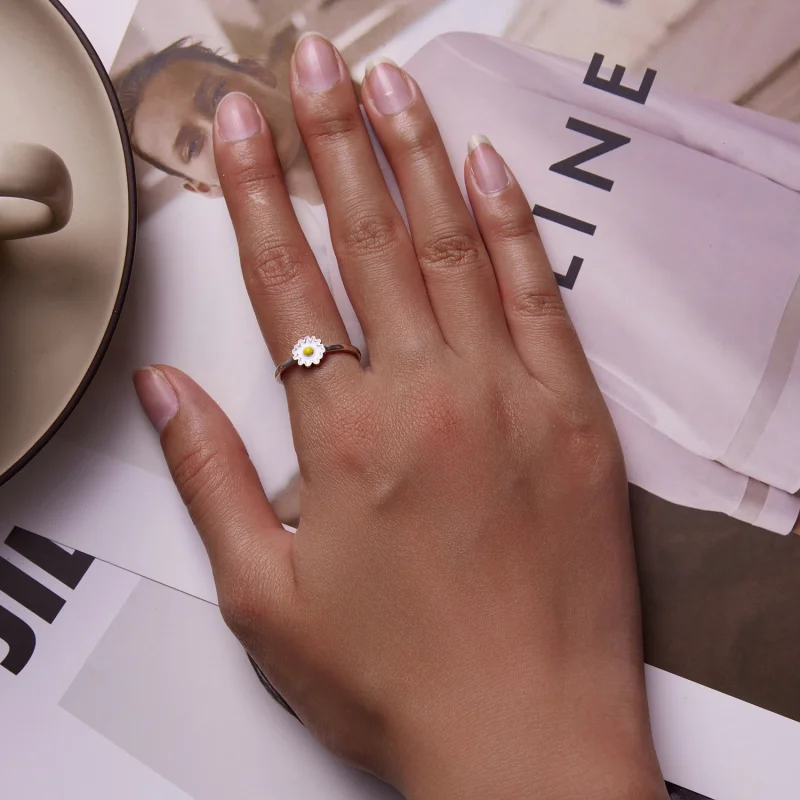 (Bild für) Offener Ring „Little Daisy“ im Pandora-Stil - SCR811 - Ansicht 6