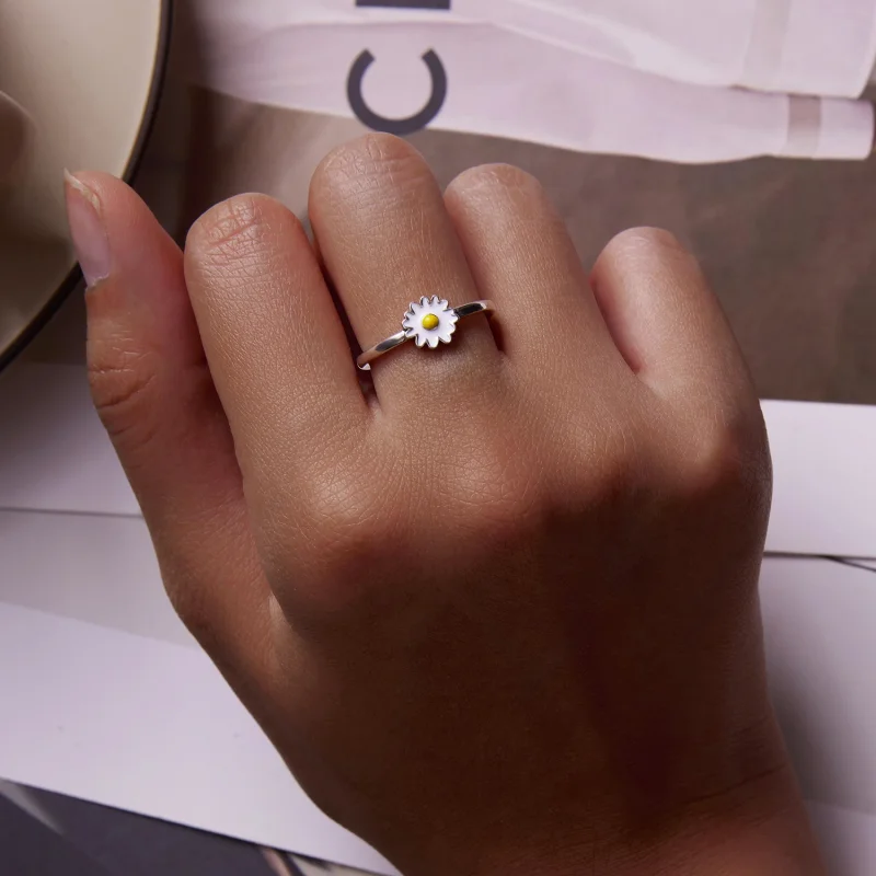 (Bild für) Offener Ring „Little Daisy“ im Pandora-Stil - SCR811 - Ansicht 7