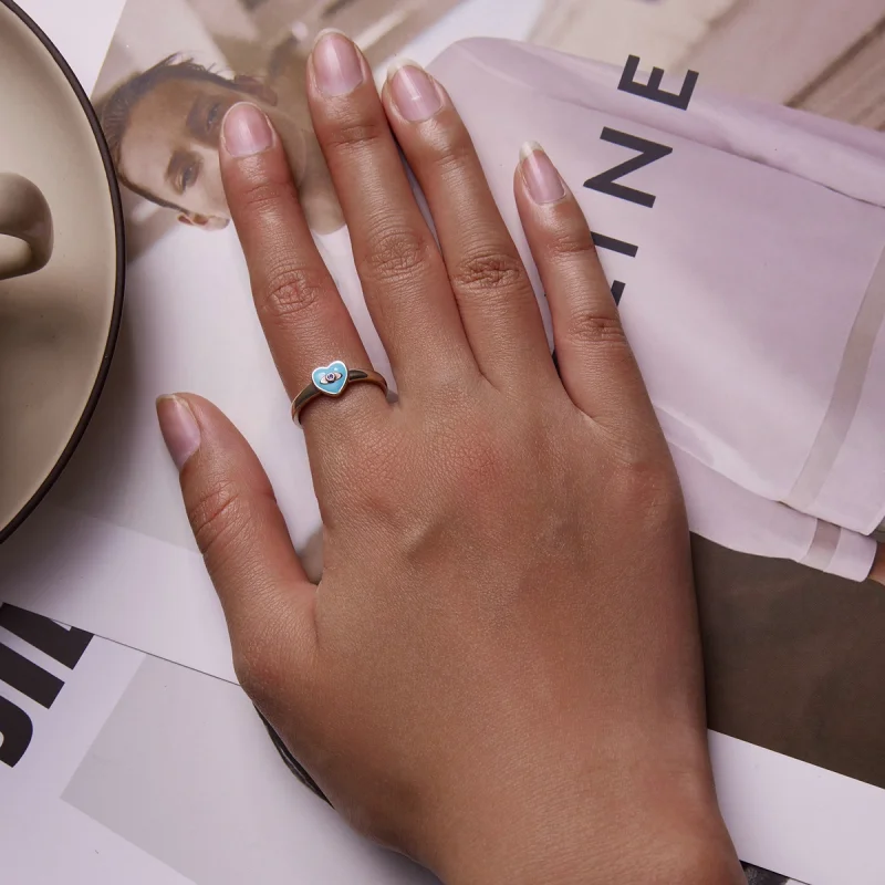 (Bild für) Offener Ring „Love Devil Eyes“ im Pandora-Stil - SCR806 - Ansicht 6