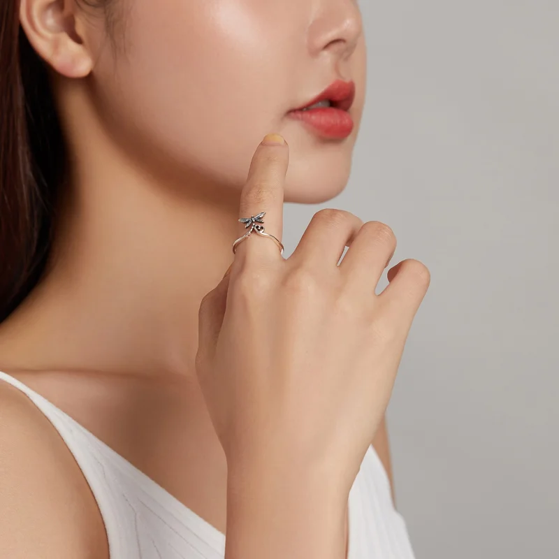 (Bild für) Offener Ring „Love Libelle“ im Pandora-Stil - SCR734 - Ansicht 7