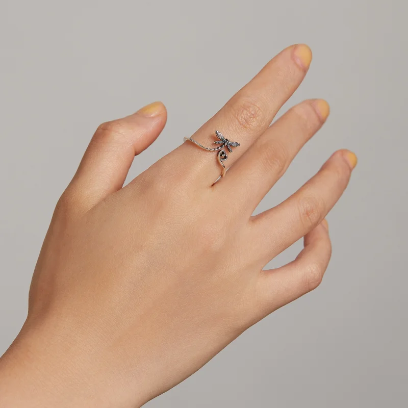 (Bild für) Offener Ring „Love Libelle“ im Pandora-Stil - SCR734 - Ansicht 8