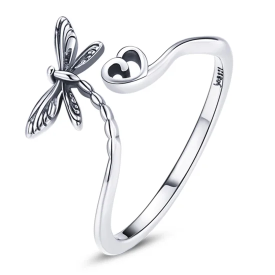 (Bild für) Offener Ring „Love Libelle“ im Pandora-Stil - SCR734
