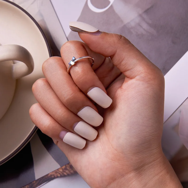 (Bild für) Offener Ring mit buntem Mondstein im Pandora-Stil - SCR824 - Ansicht 8
