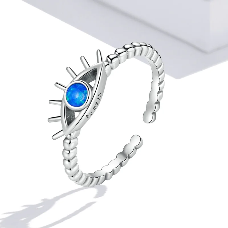 (Bild für) Offener Ring mit Evil Eye-Perlen im Pandora-Stil - BSR223 - Ansicht 2