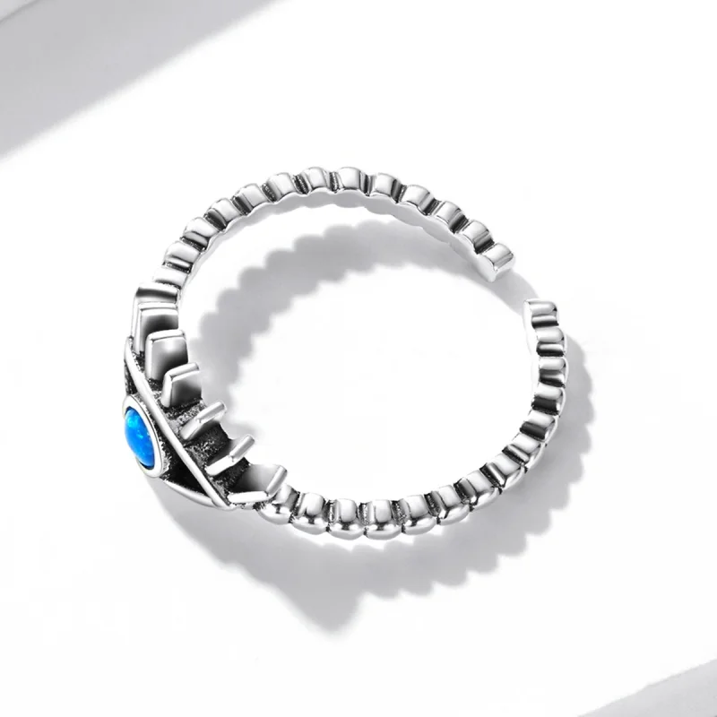 (Bild für) Offener Ring mit Evil Eye-Perlen im Pandora-Stil - BSR223 - Ansicht 4