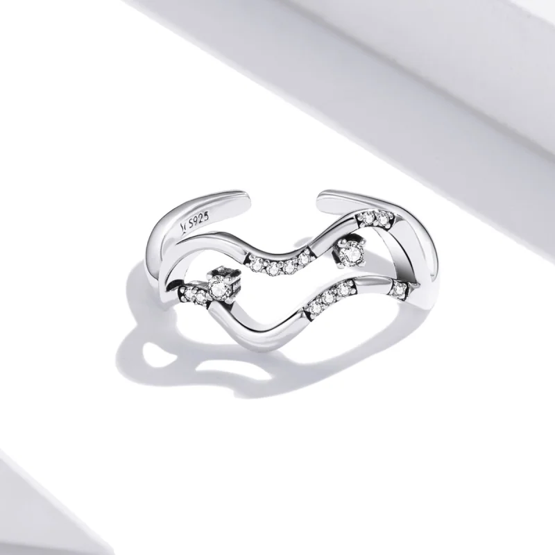 (Bild für) Offener Ring mit Galaxy-Sternen im Pandora-Stil - SCR710 - Ansicht 3