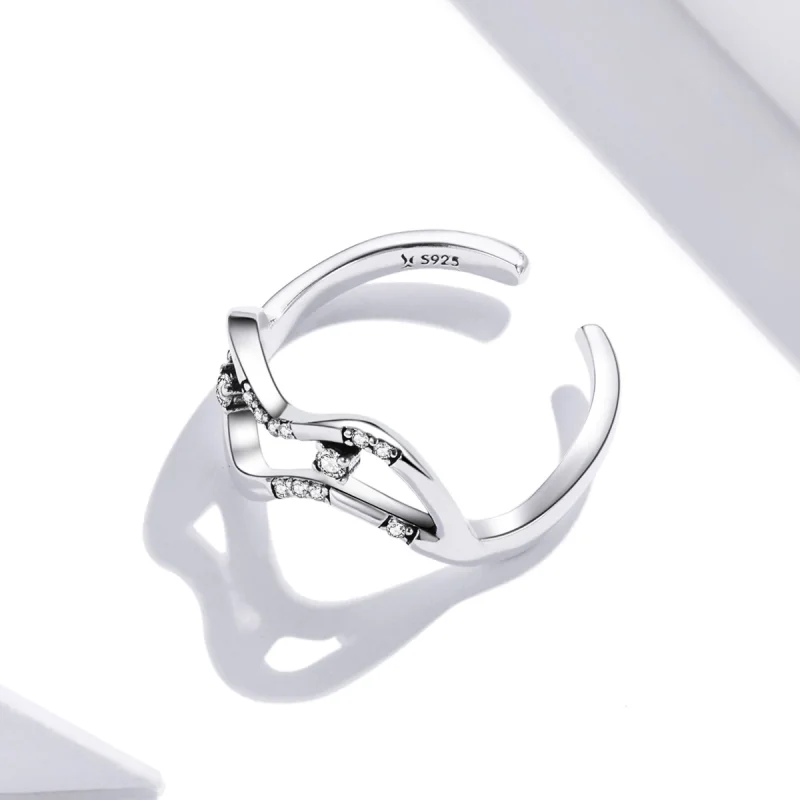 (Bild für) Offener Ring mit Galaxy-Sternen im Pandora-Stil - SCR710 - Ansicht 4