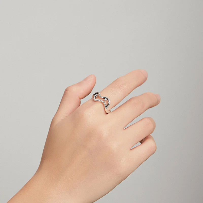 (Bild für) Offener Ring mit Galaxy-Sternen im Pandora-Stil - SCR710 - Ansicht 5