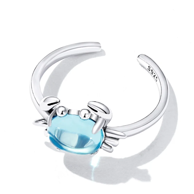 (Bild für) Offener Ring mit süßer Krabbe im Pandora-Stil - SCR814 - Ansicht 4
