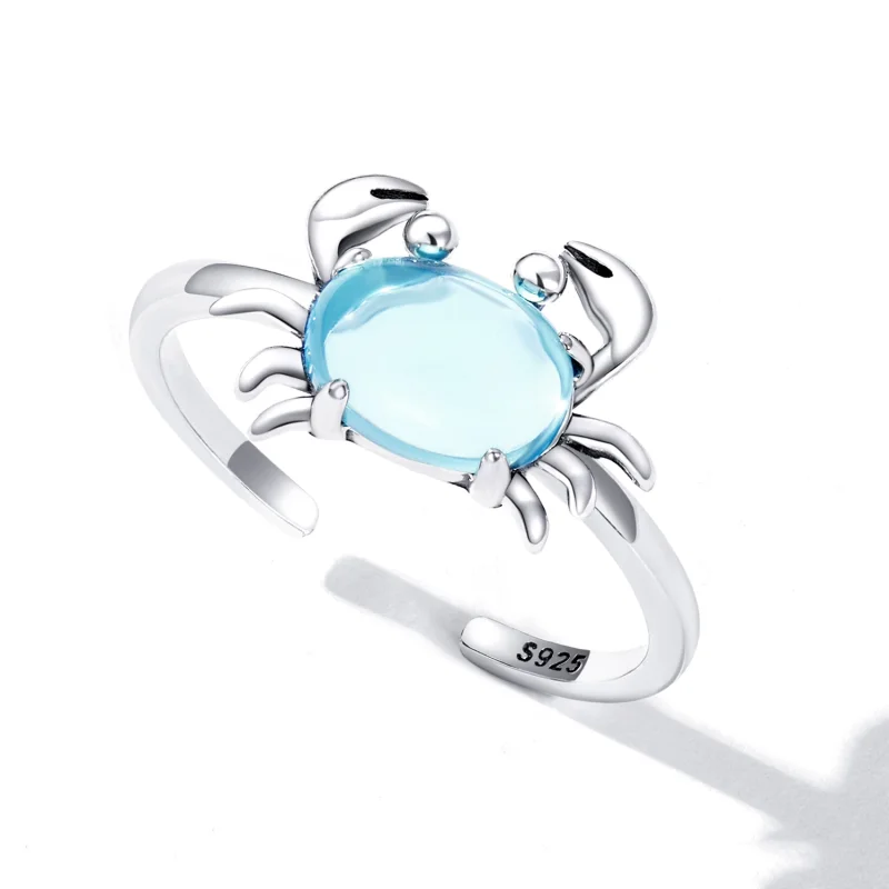 (Bild für) Offener Ring mit süßer Krabbe im Pandora-Stil - SCR814 - Ansicht 5
